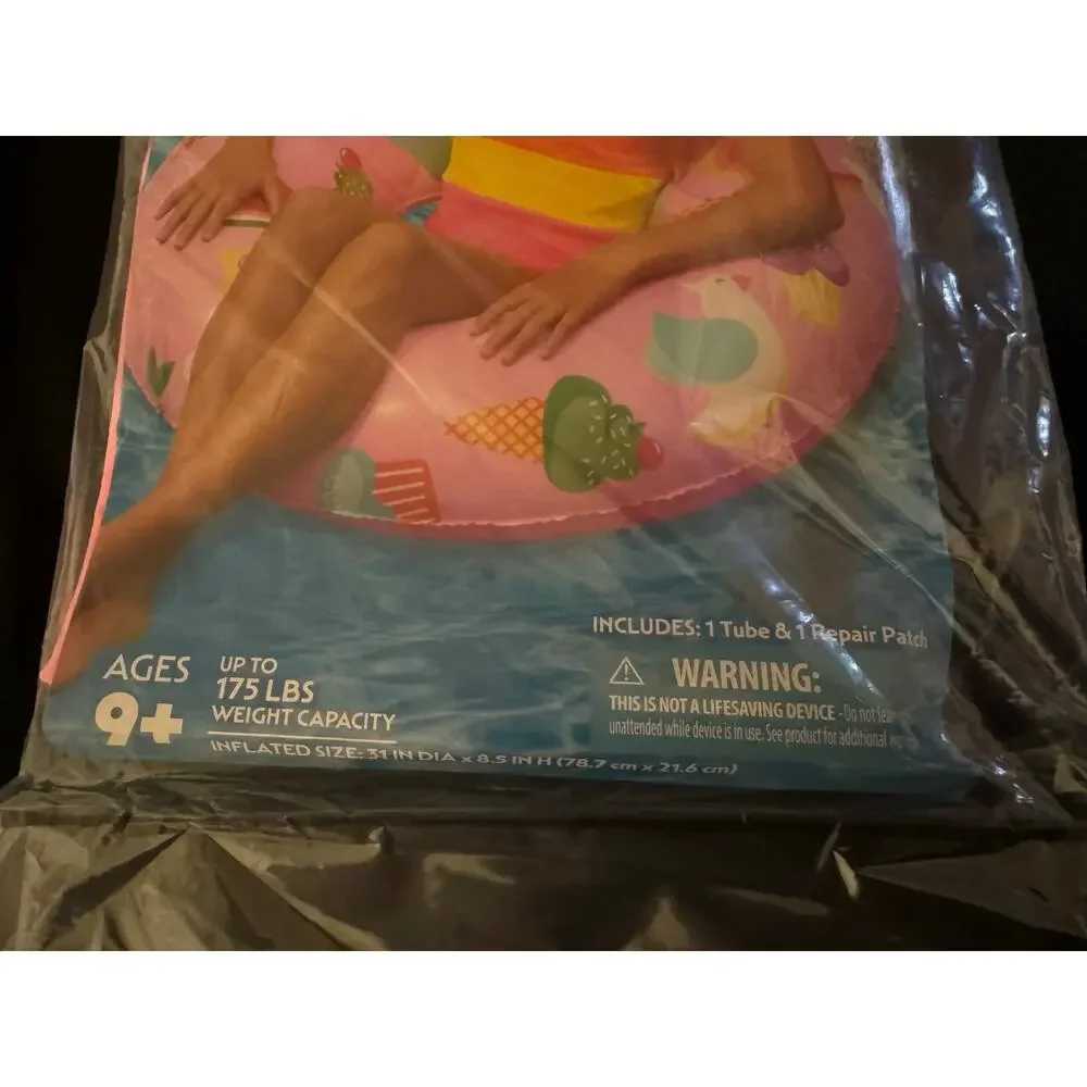 Bluescape Sweets Inflatable Swim Tube - Pool Float for Ages 9 & Up